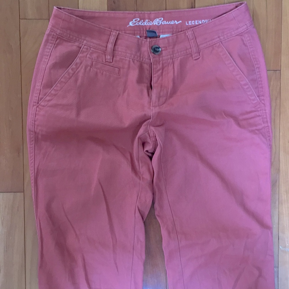 Eddie Bauer 2 Rust/Coral Khaki Pants